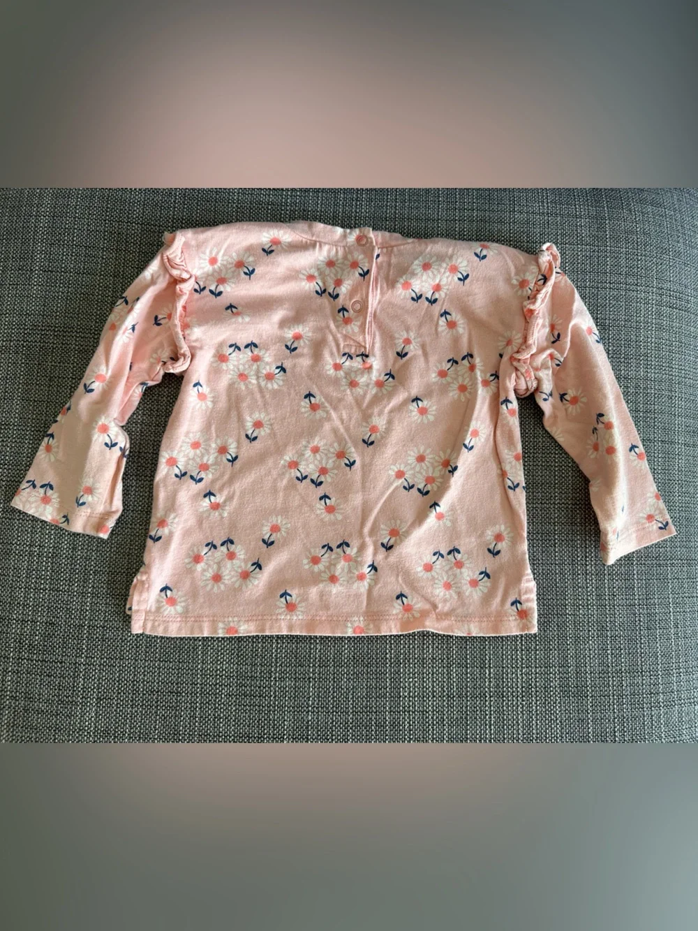 Baby GAP | Pink Floral Ruffle Sleeve Set, Size 12-18 Mo ✨